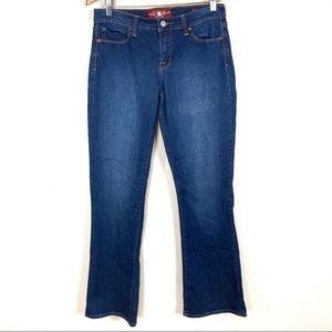 Lucky Brand Sofia Boot Jeans‎ Dark Wash Low Rise Stretch Women's Sz 8 Long